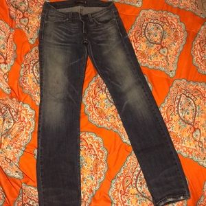 Women’s Levi’s distressed too super low 524 jeans